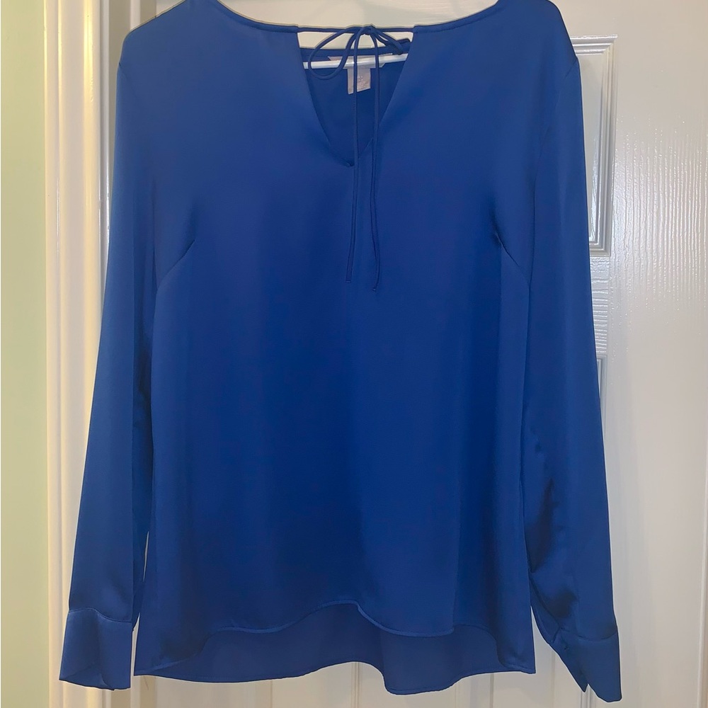 H&M electric blue blouse